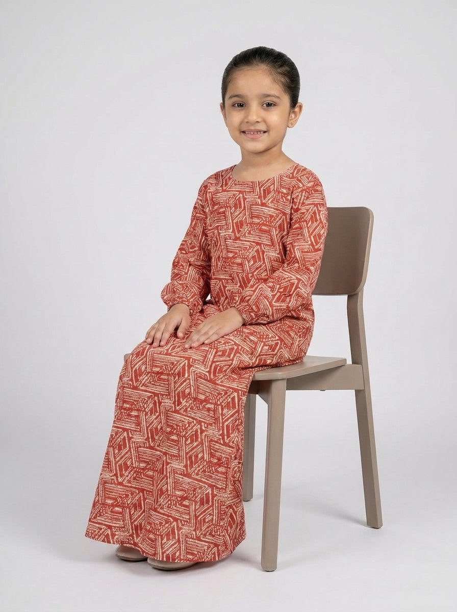 Kids Lawn Abaya