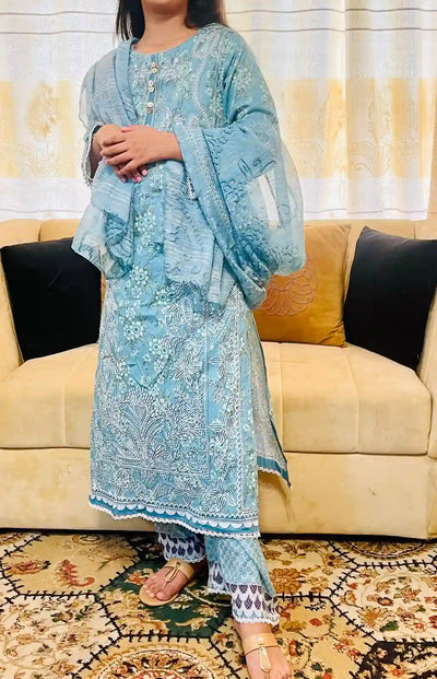 Lawn Moti Patches 3pc Suit