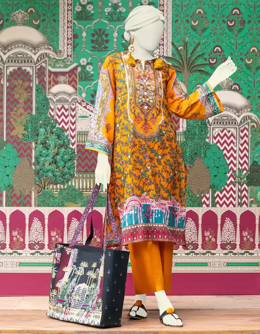 J. Printed Lawn Shirt