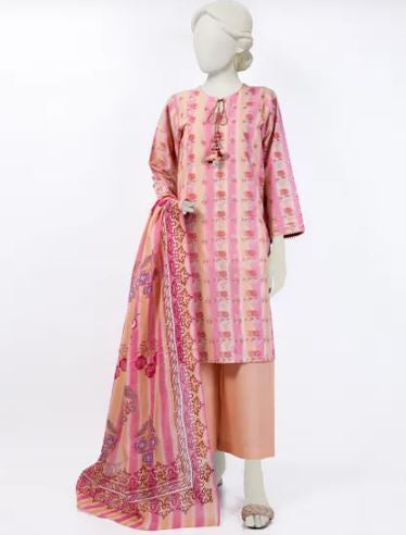 J. Printed Lawn Suit