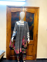 3 pcs Printed Silk Dress