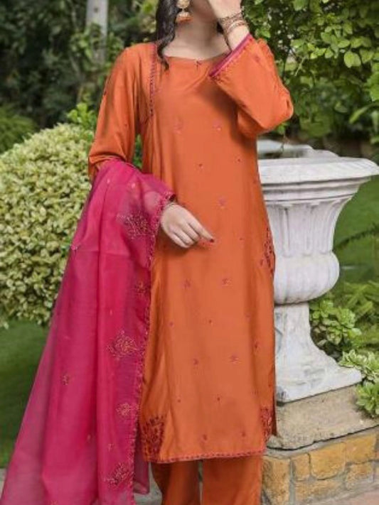 Slub Organza 3pc suit