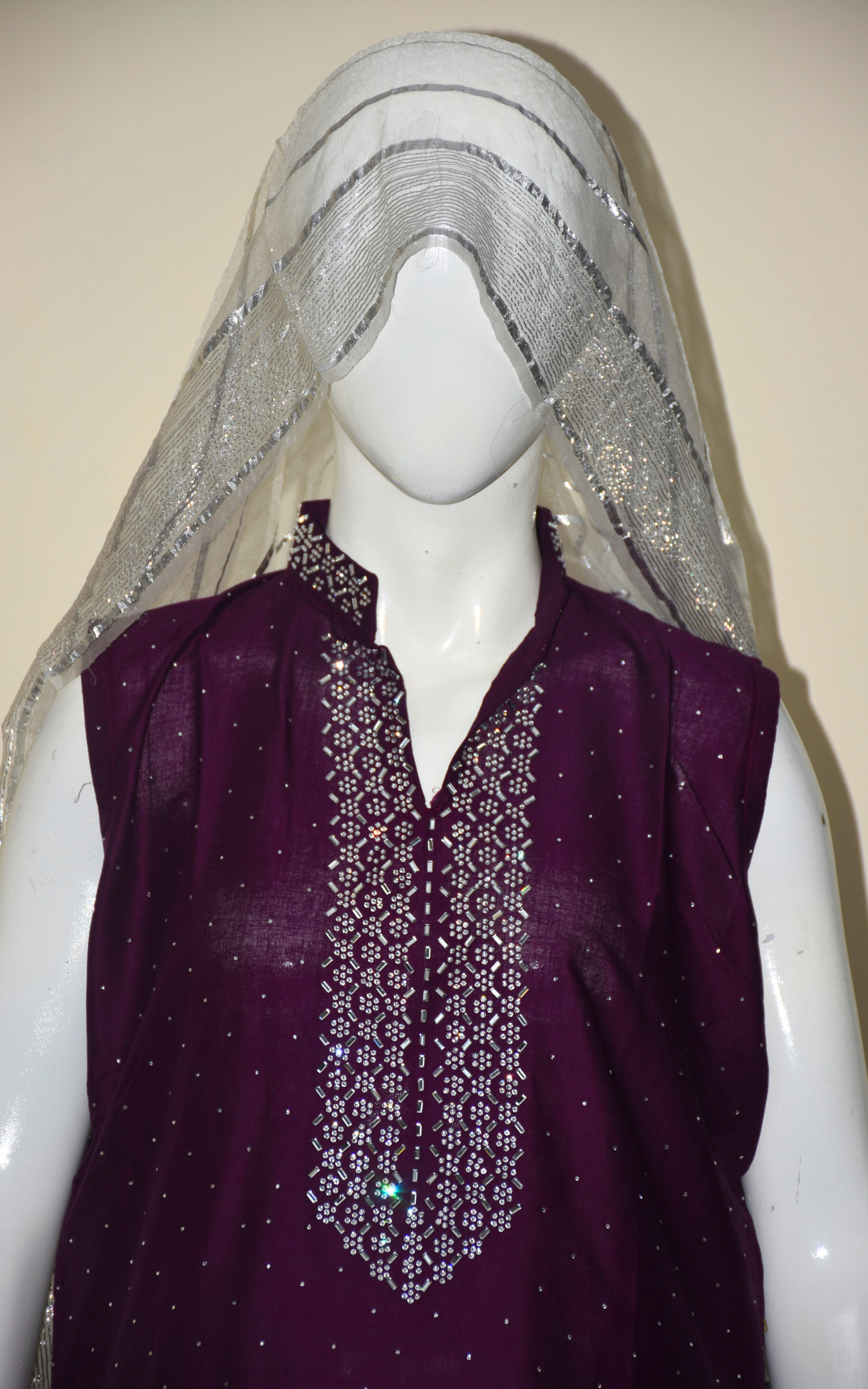 3 pcs cotton dress with Farshi shalwar