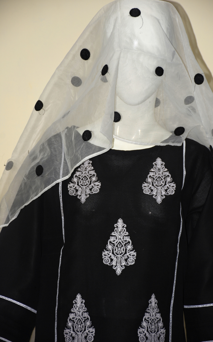 3 pcs cotton dress with Farshi shalwar