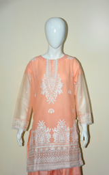 3 pcs cotton dress with Farshi shalwar