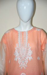 3 pcs cotton dress with Farshi shalwar