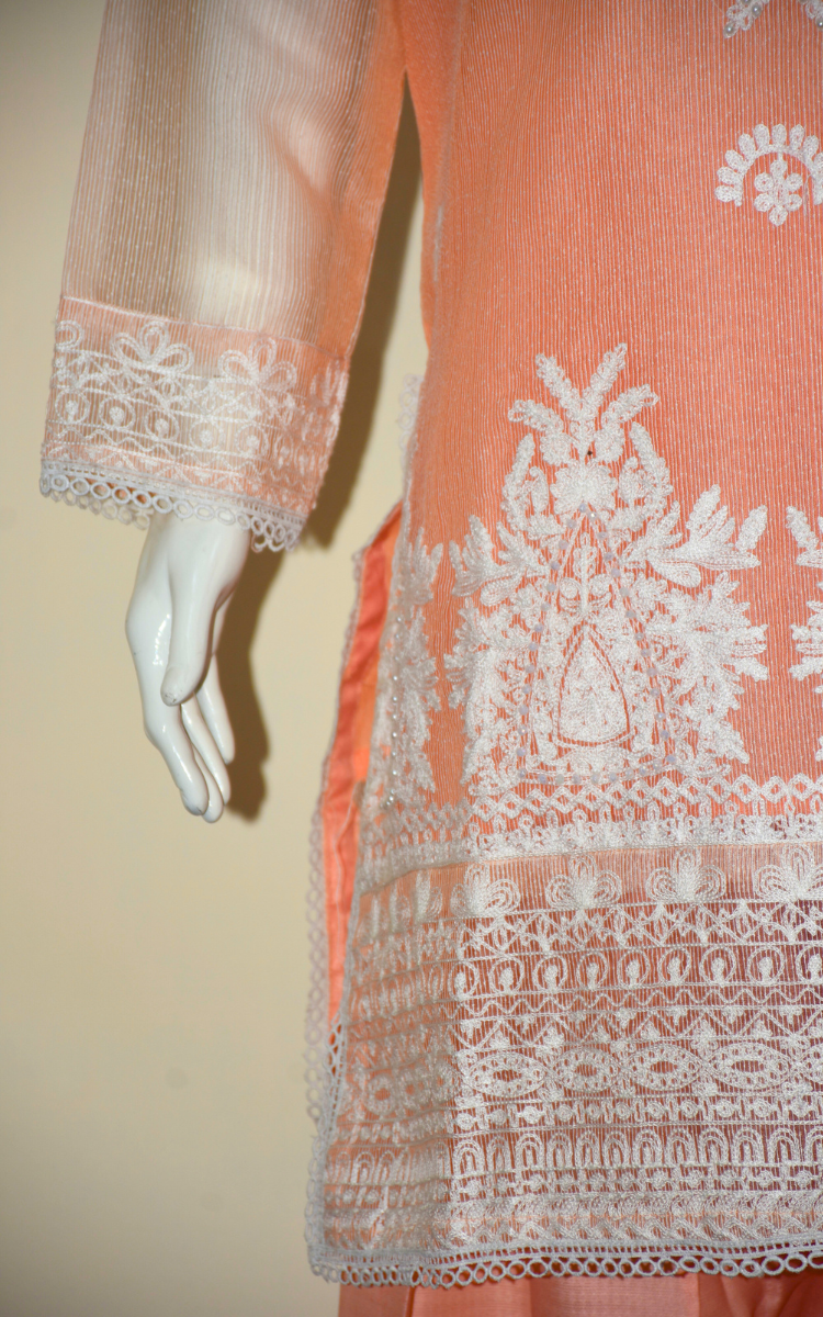 3 pcs cotton dress with Farshi shalwar