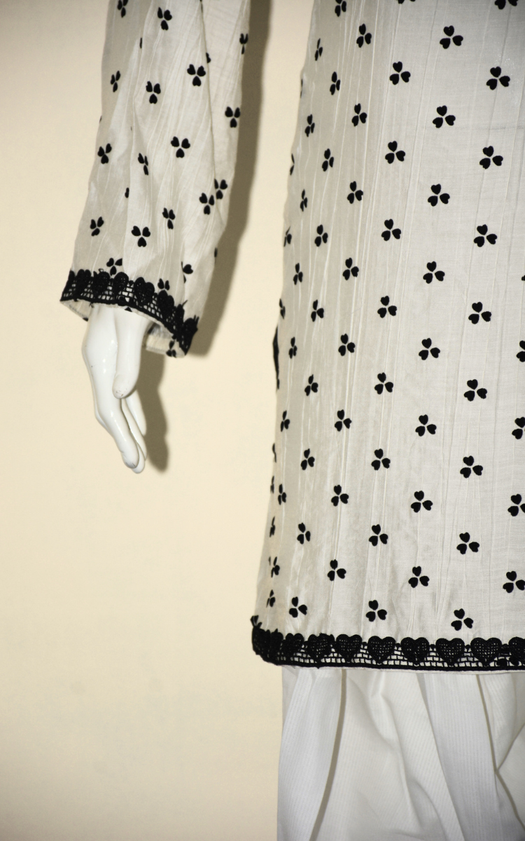 3 pcs cotton dress with Farshi shalwar