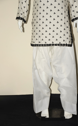 3 pcs cotton dress with Farshi shalwar