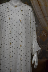 Front open 3 pc Chiffon Gown dress