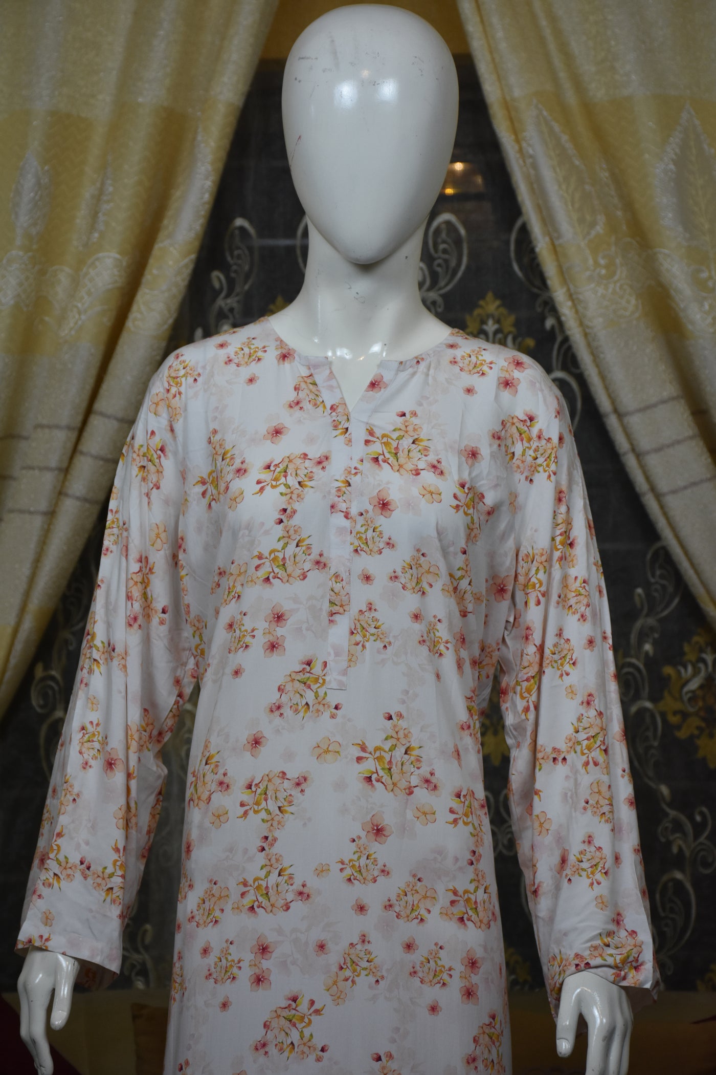 2 pc printed linen shalwar qameez