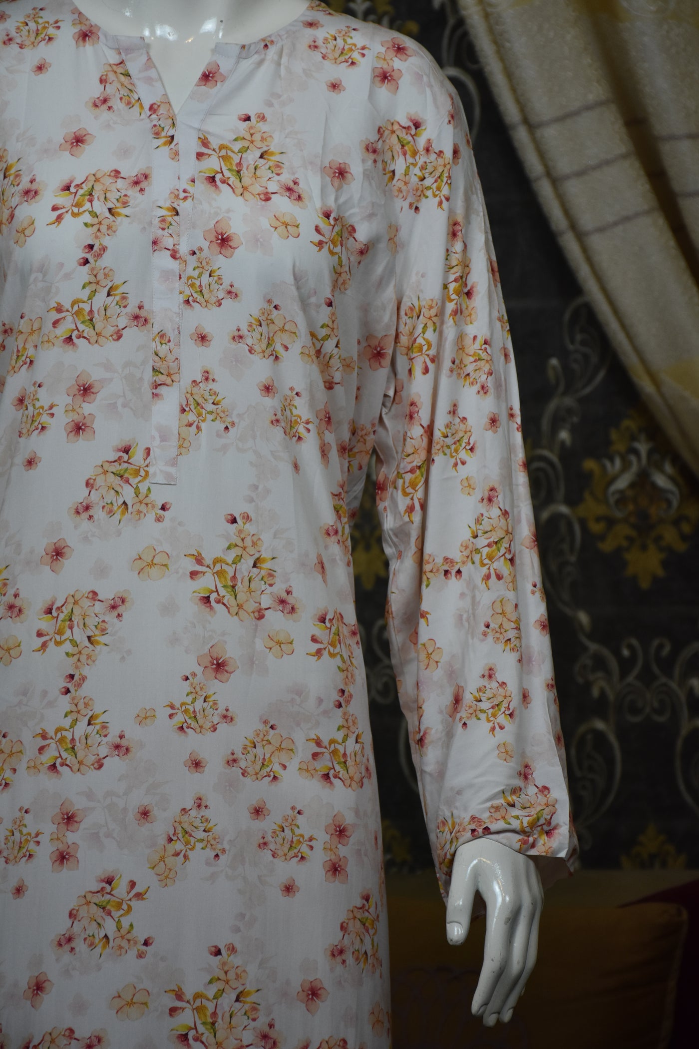 2 pc printed linen shalwar qameez