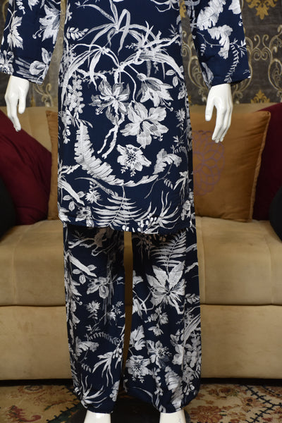 2 pc printed linen shalwar qameez