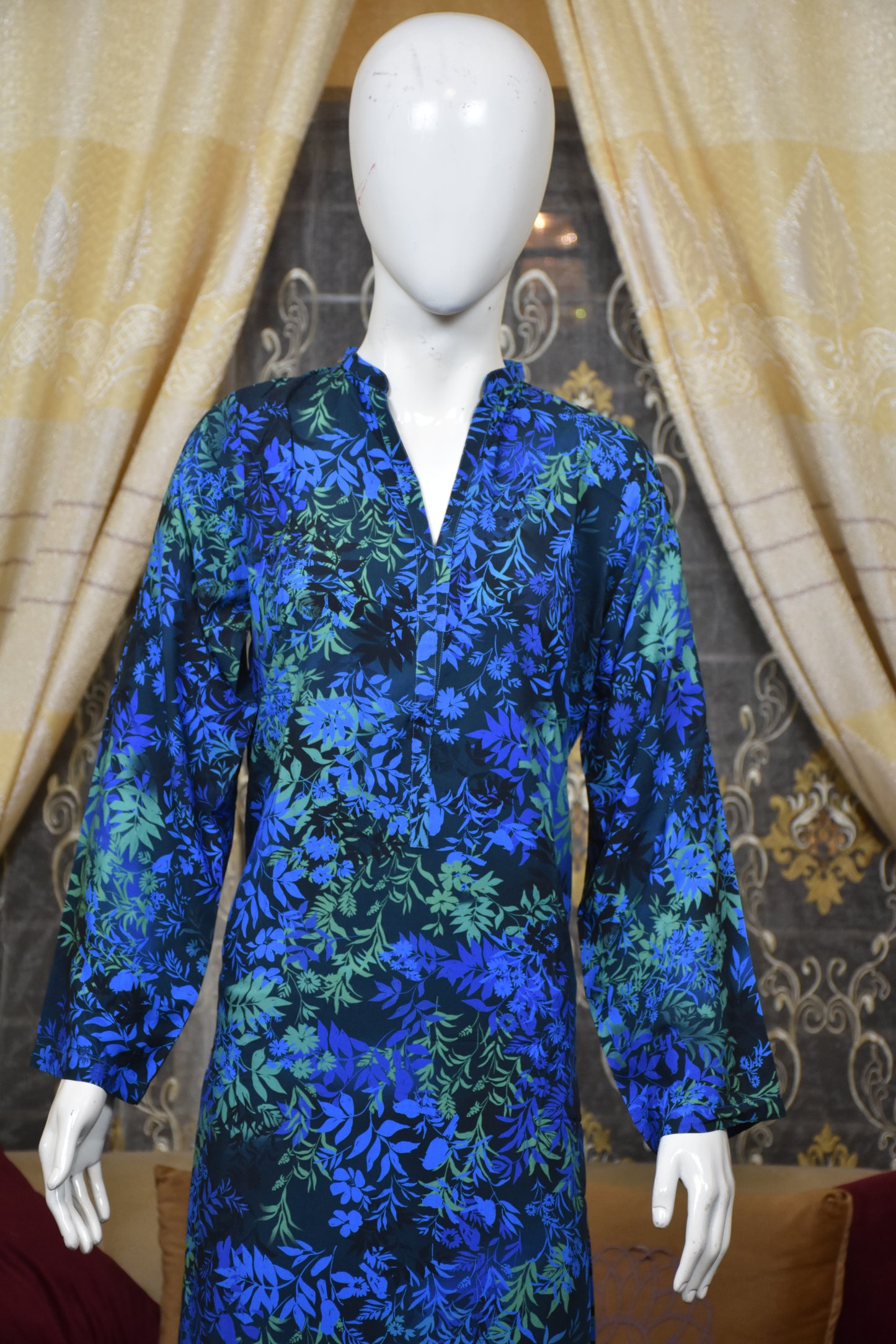 2 pc printed linen shalwar qameez