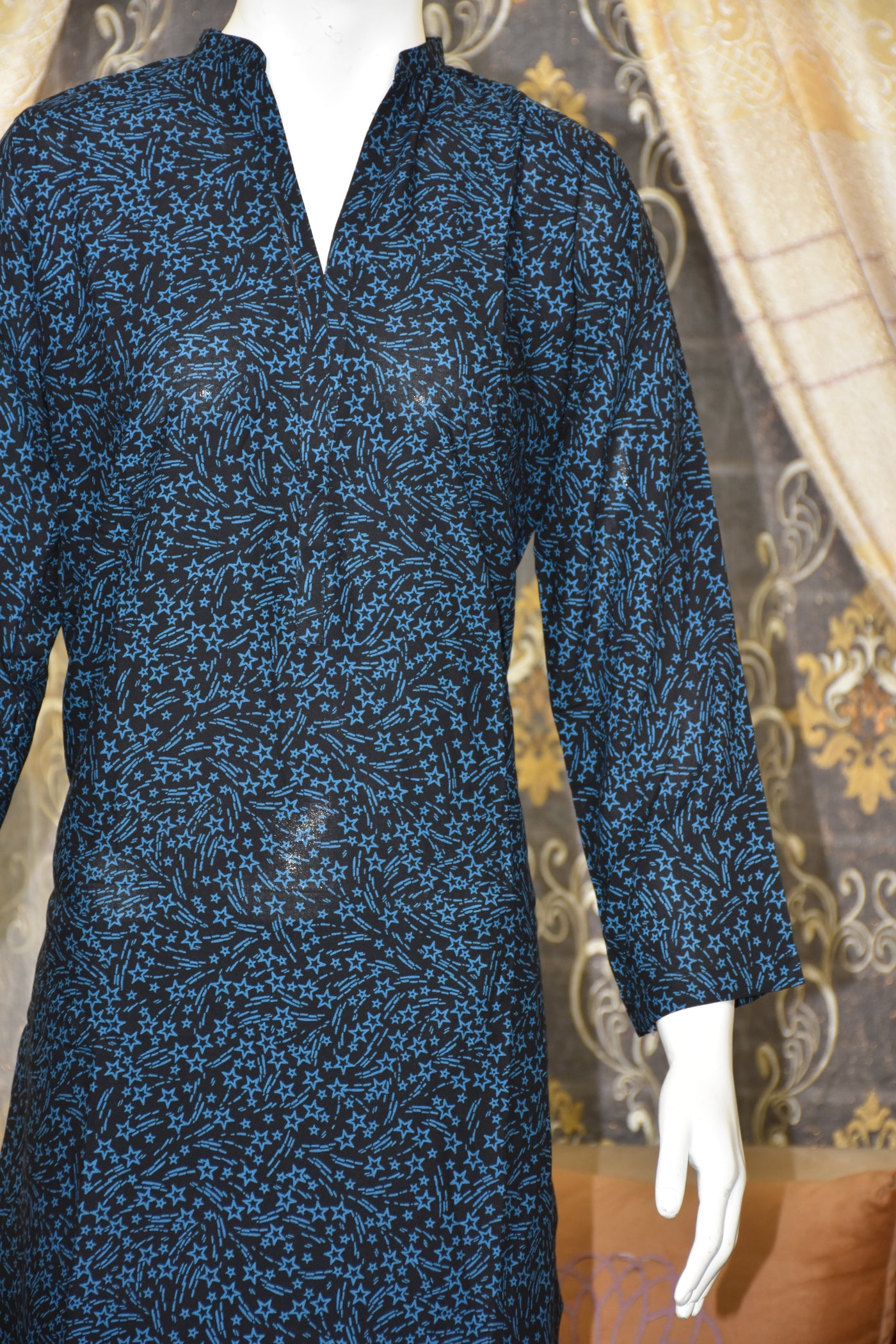 2 pc printed linen shalwar qameez