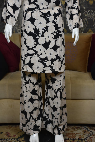 2 pc printed linen shalwar qameez