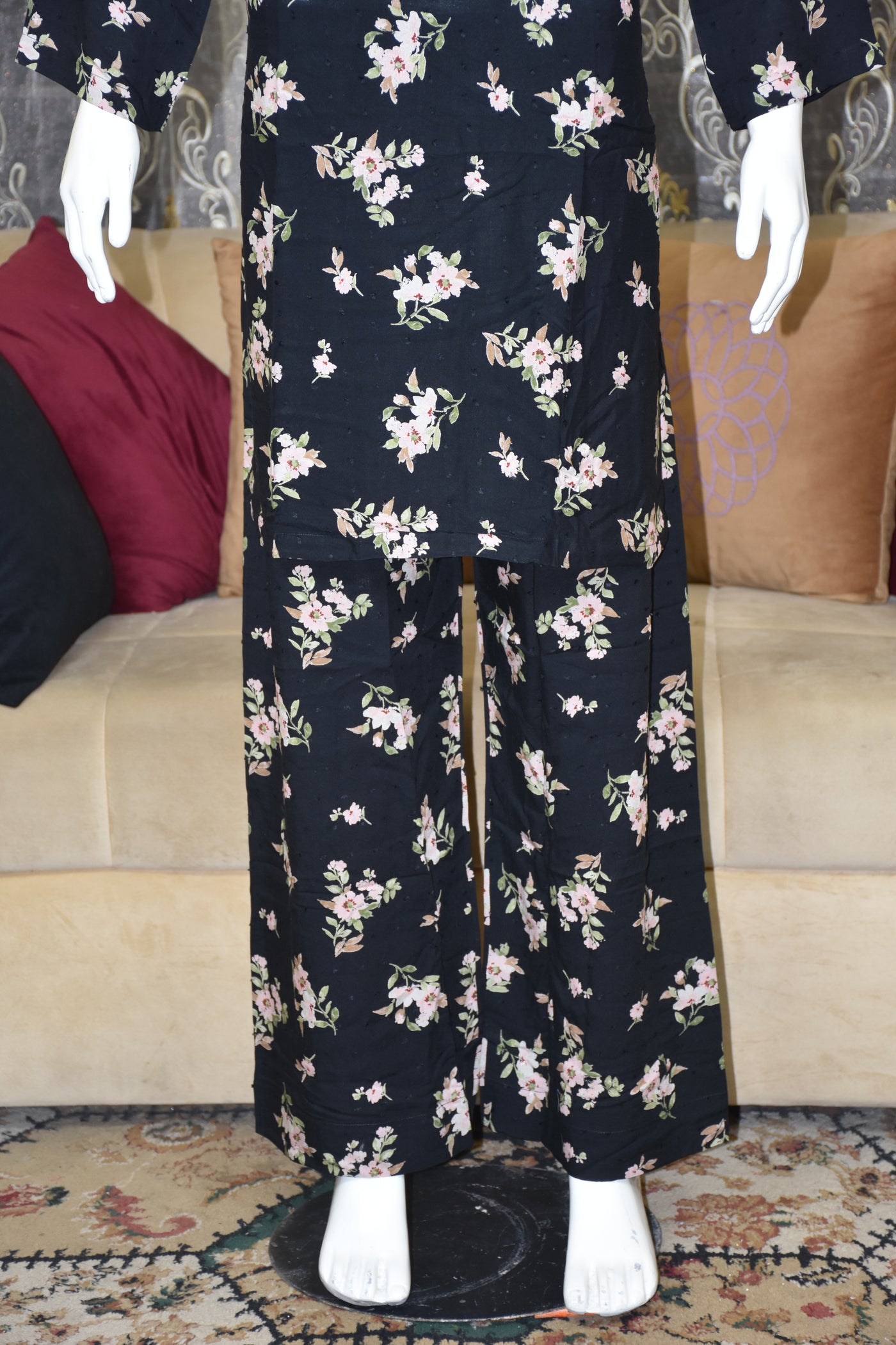 2 pc printed linen shalwar qameez