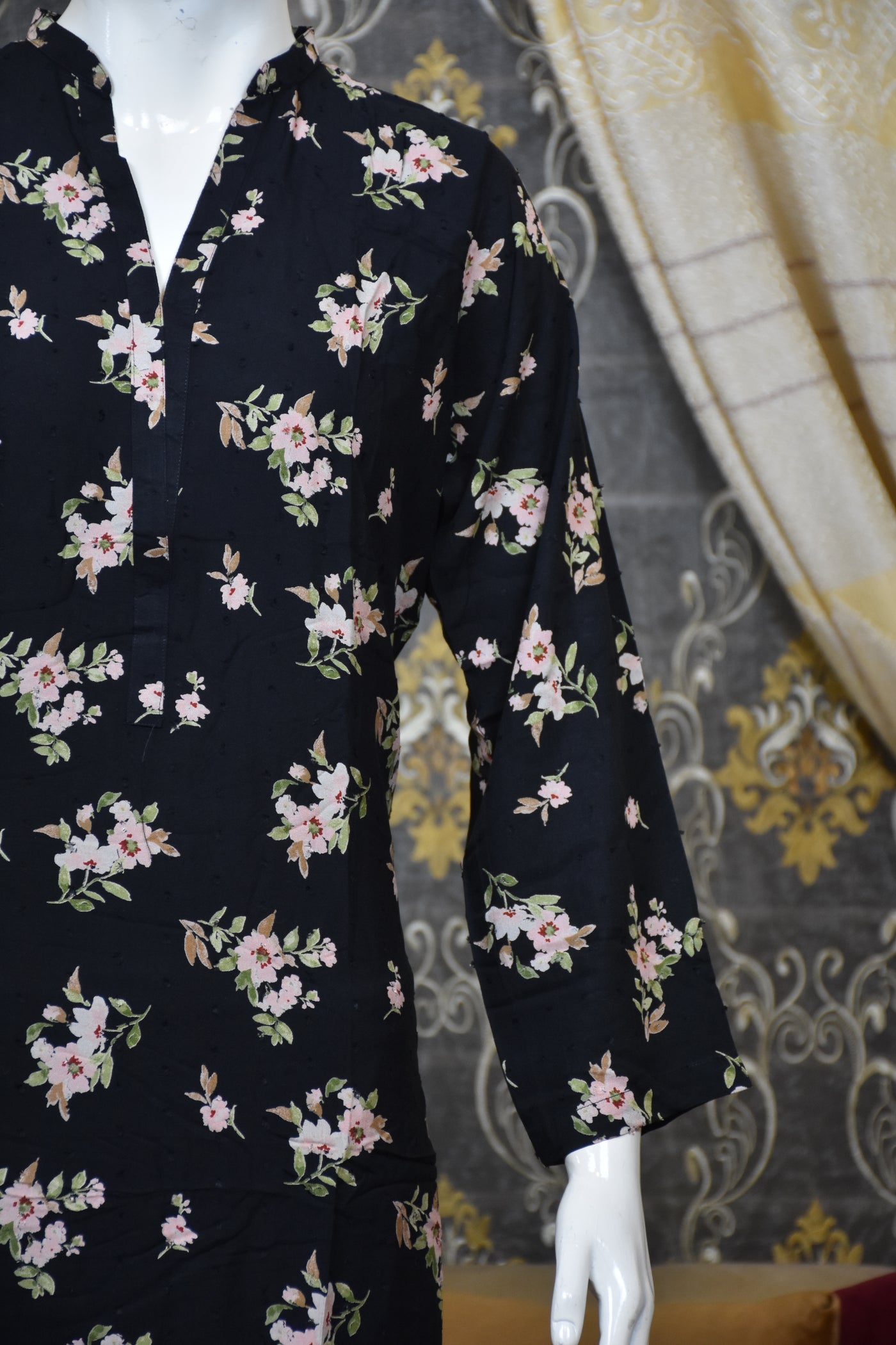 2 pc printed linen shalwar qameez