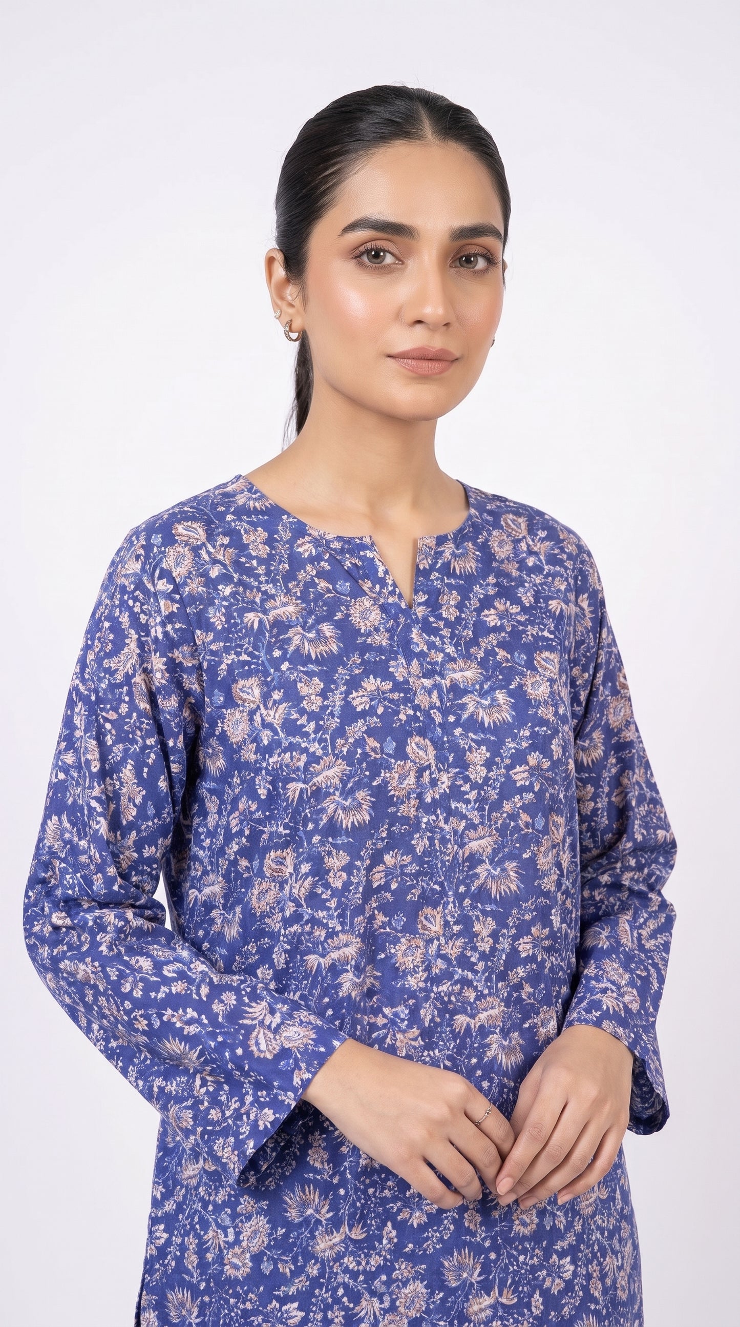 2 pcs printed lawn