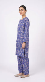 2 pcs printed lawn