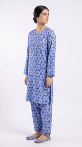 2 pcs printed lawn