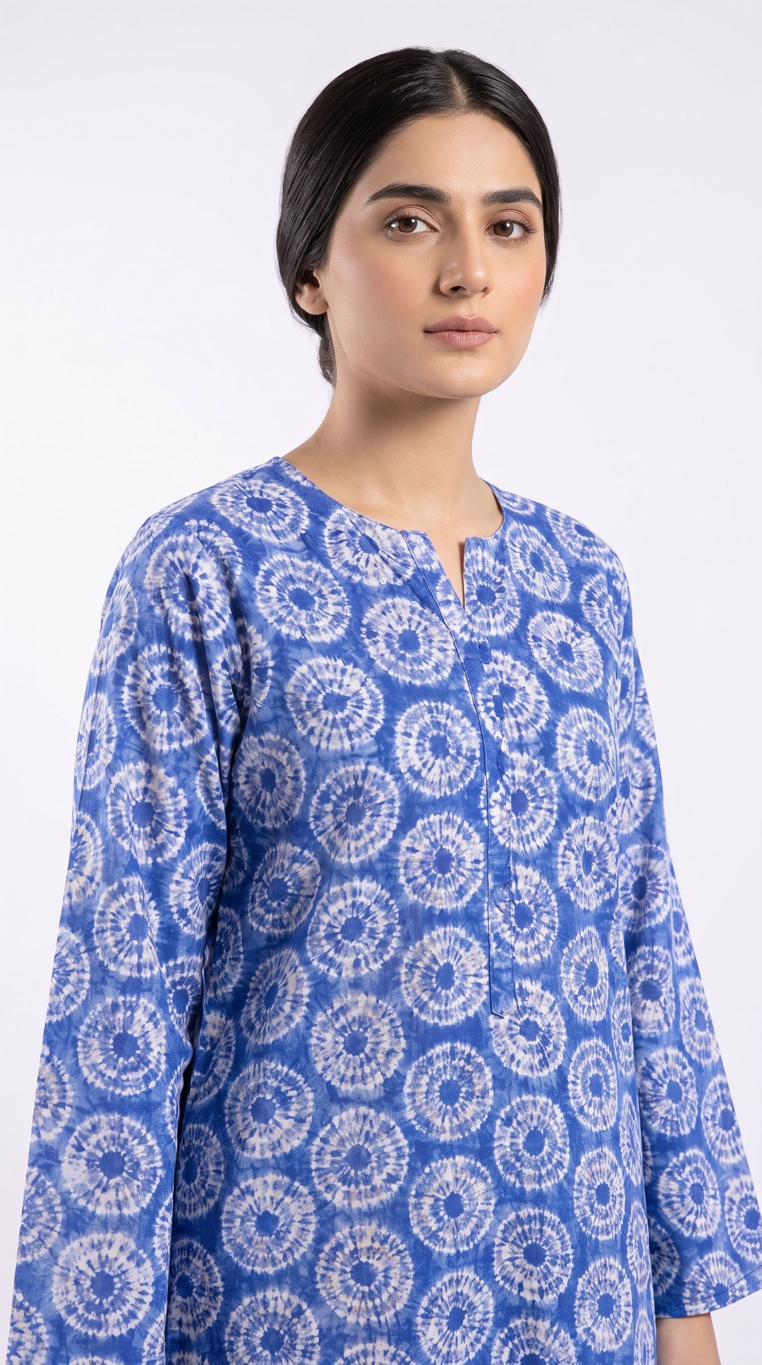 2 pcs printed lawn