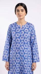 2 pcs printed lawn