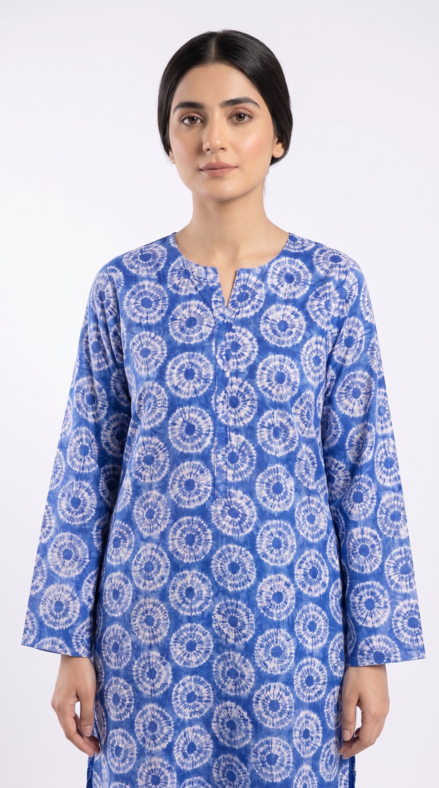 2 pcs printed lawn