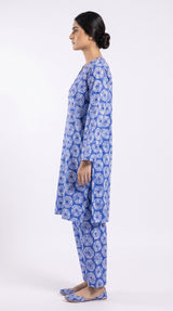 2 pcs printed lawn