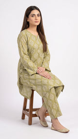 2 pcs printed lawn