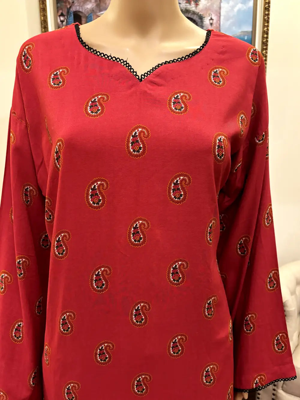 3Pc Nishat Linen Printed Shirt with Trousers and Dupatta