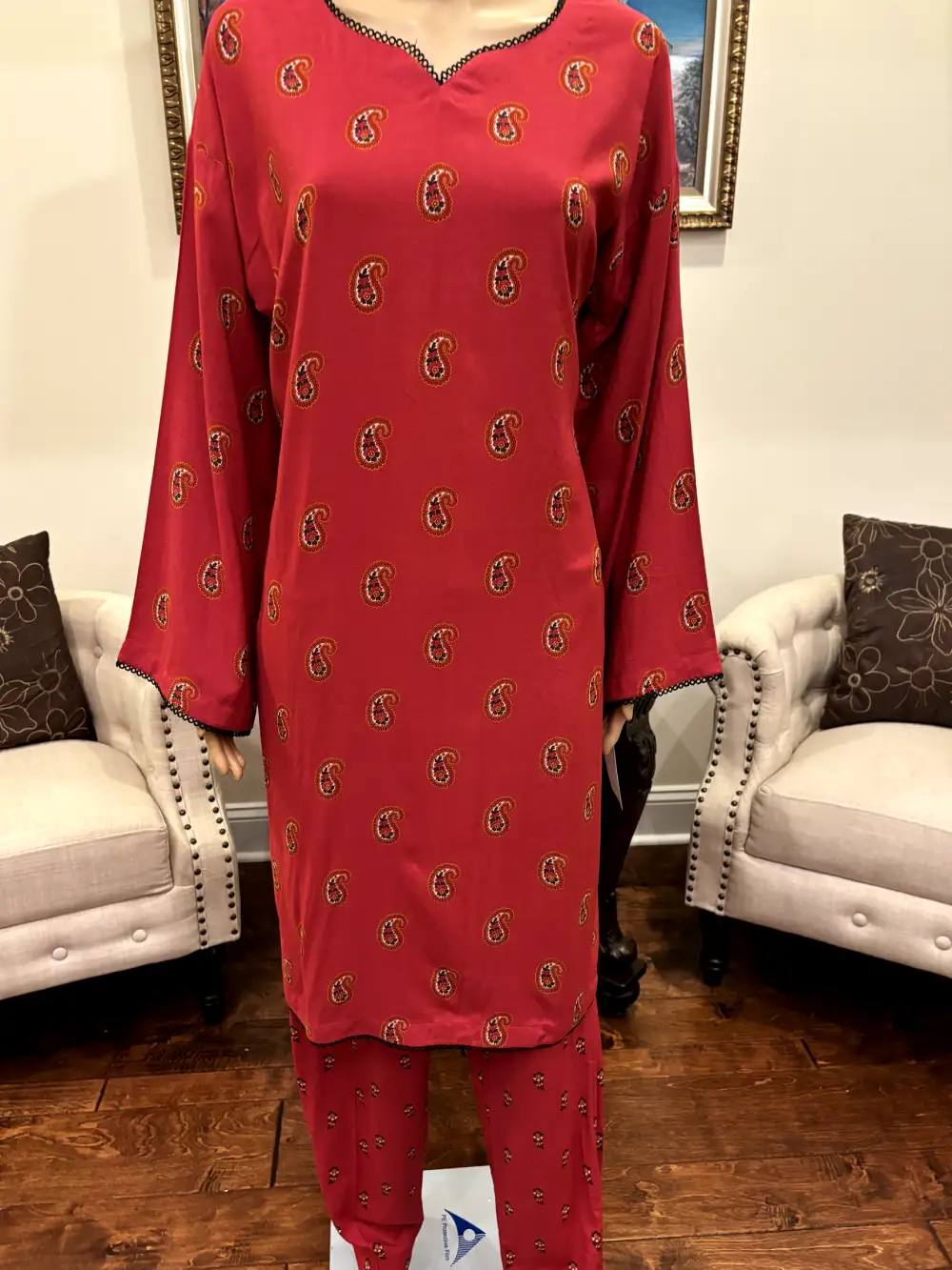 3Pc Nishat Linen Printed Shirt with Trousers and Dupatta