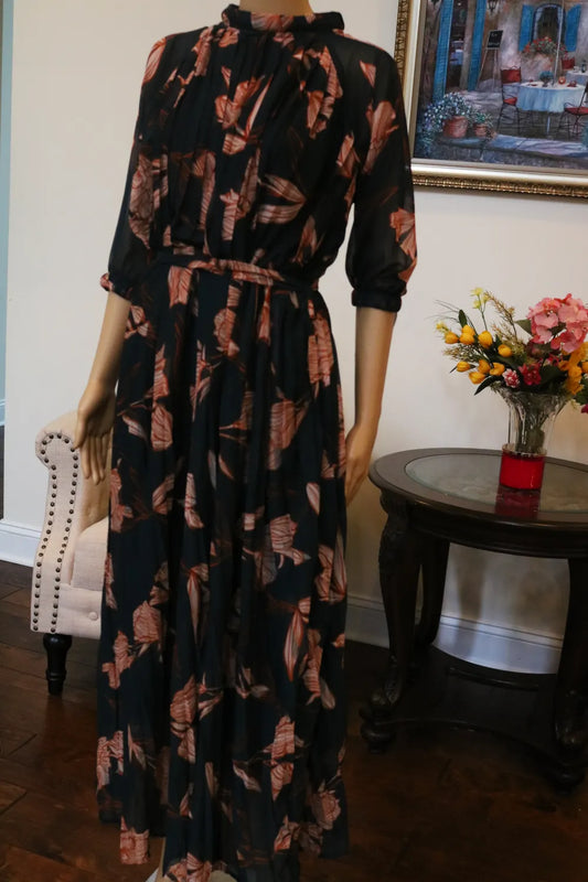 Printed western look long pret