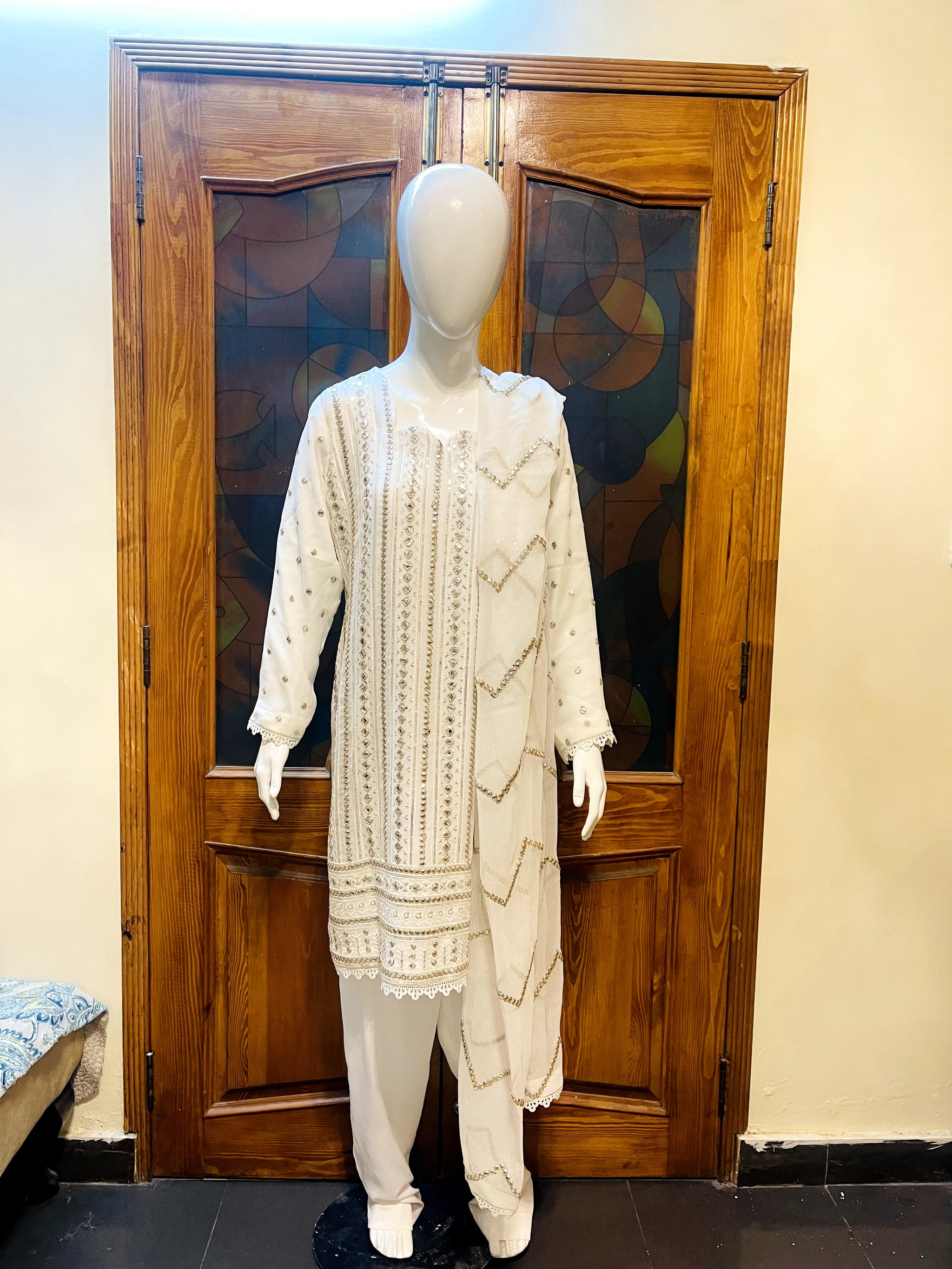 Fancy Embroidered 3pcs