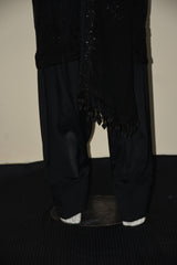 3 pcs chiffon with tilla and cut work