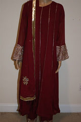 3pc Women Party Wear Maxi