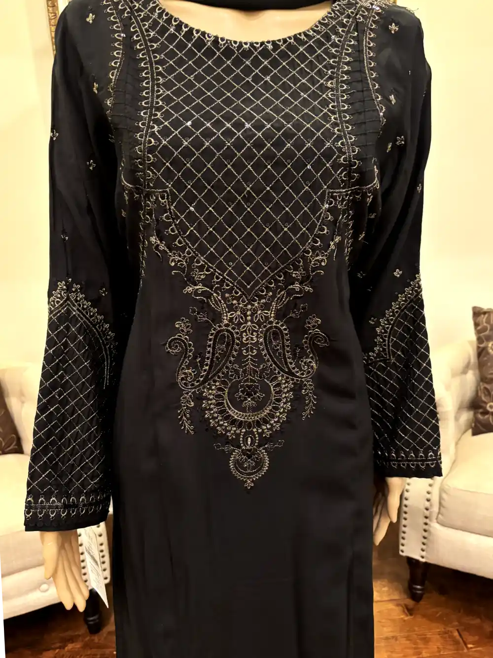 3pcs embroidered viscose Fabric suit pakistani party wear