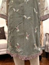 3Pc Embroidered Cotton suit Pakistani Party Wear