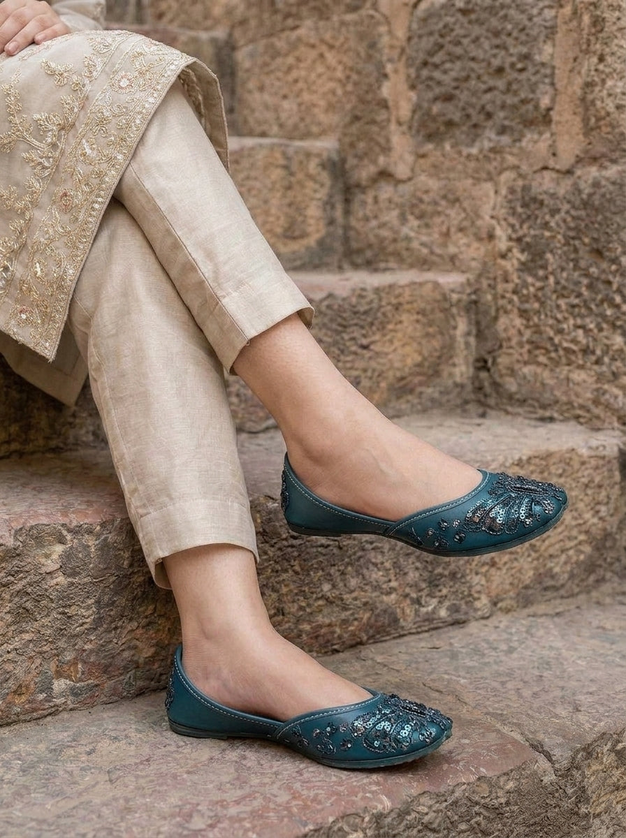 Embroidered and stone work Khussa