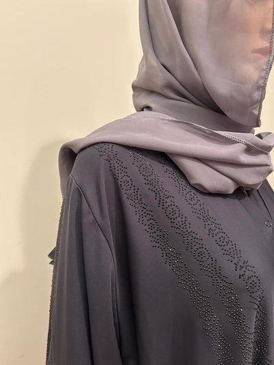 Elegant Abaya with stone work