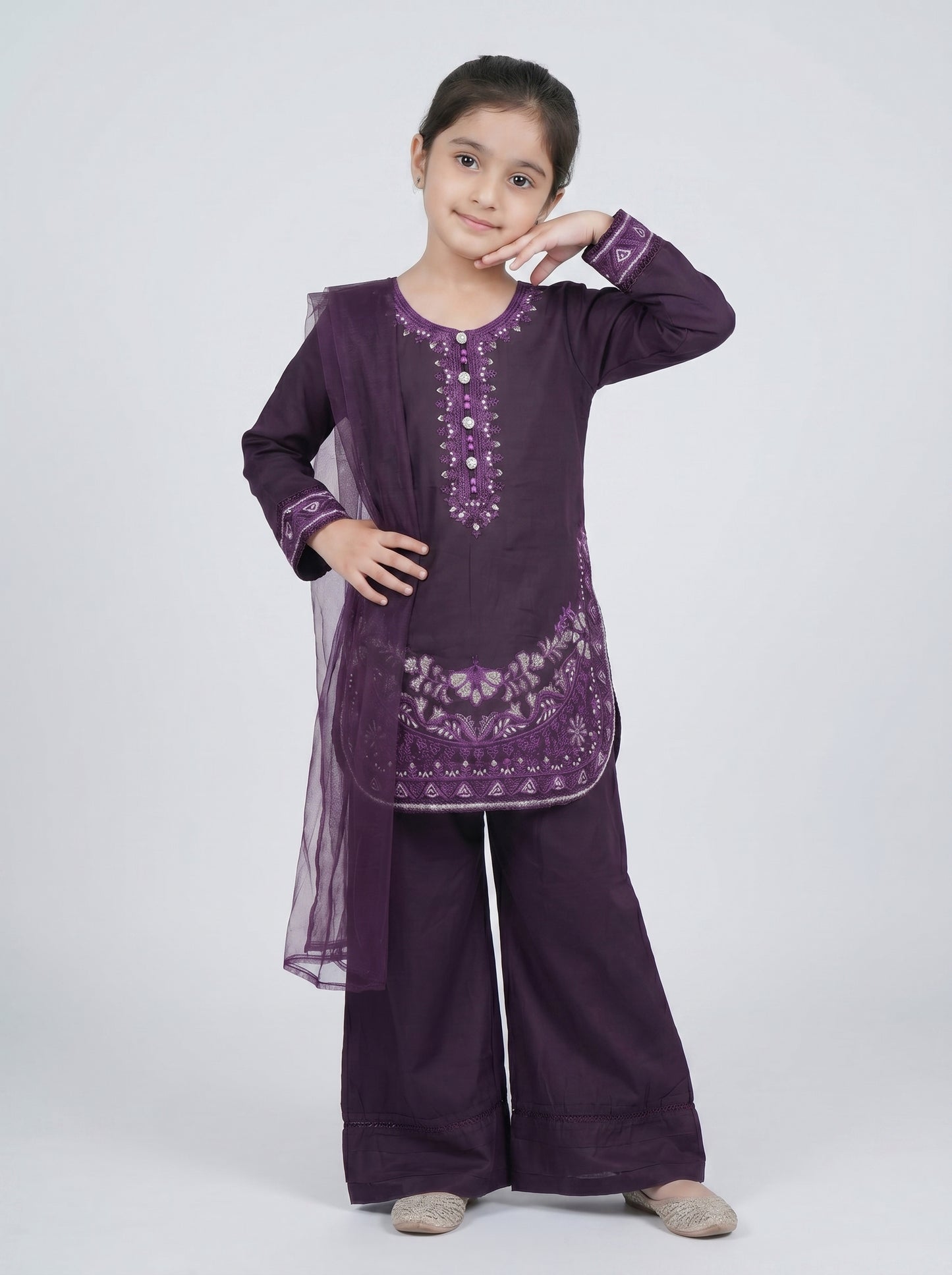 3 pcs kids cotton dress