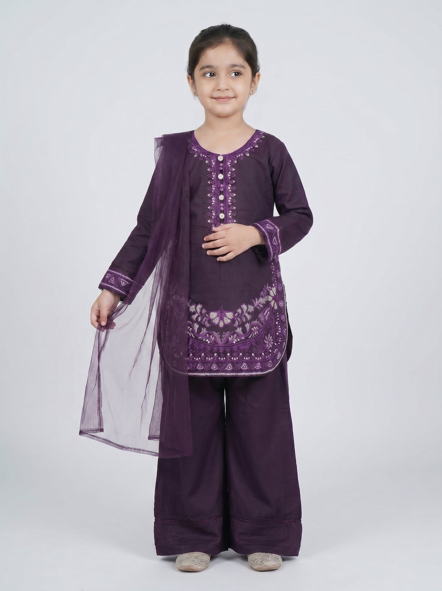 3 pcs kids cotton dress