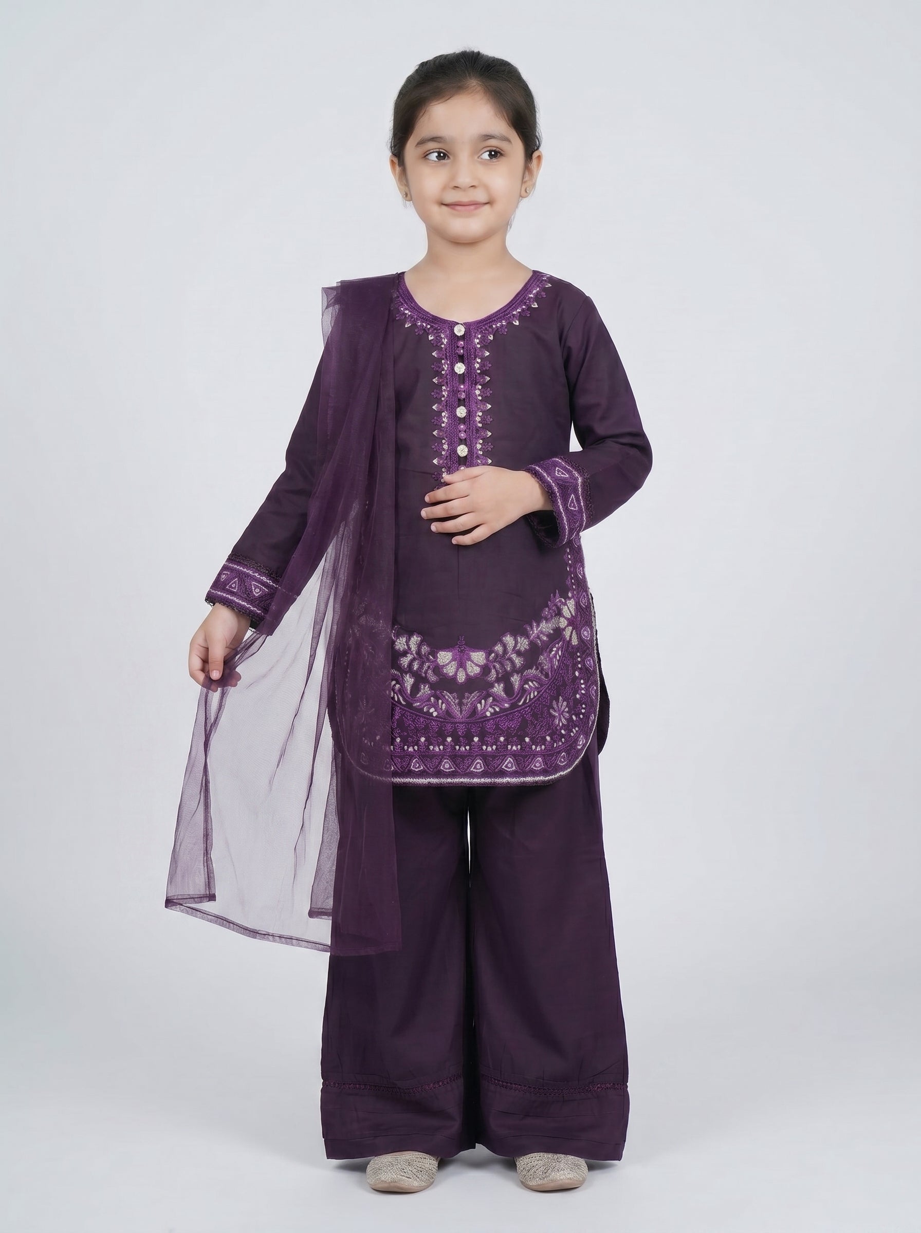 3 pcs kids cotton dress
