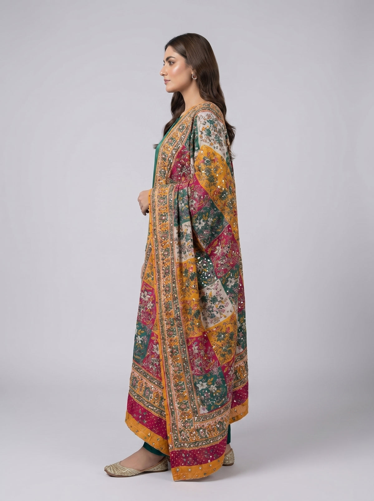 3 pc plain silk dress