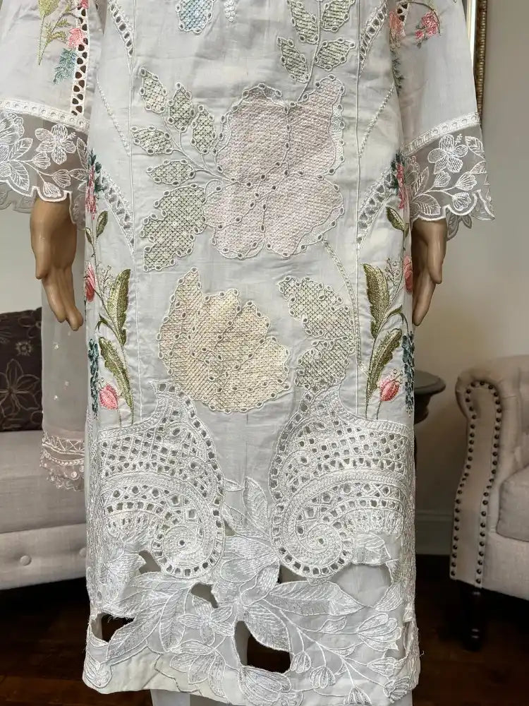 Maria B Embroidered and Embellished suit 3pc