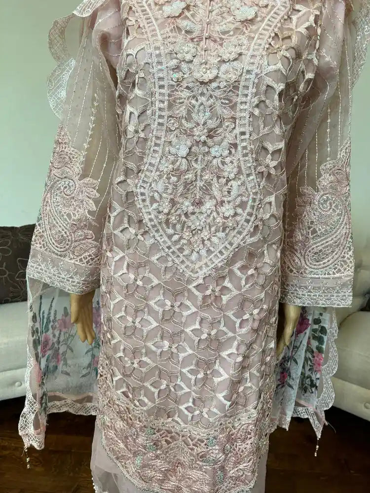 Maria B Embroidered Lawn suit 3pc