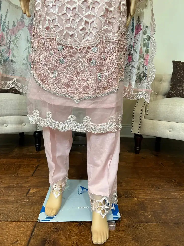 Maria B Embroidered Lawn suit 3pc